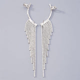 Earrings Rhinestone Fringe - ProDeco